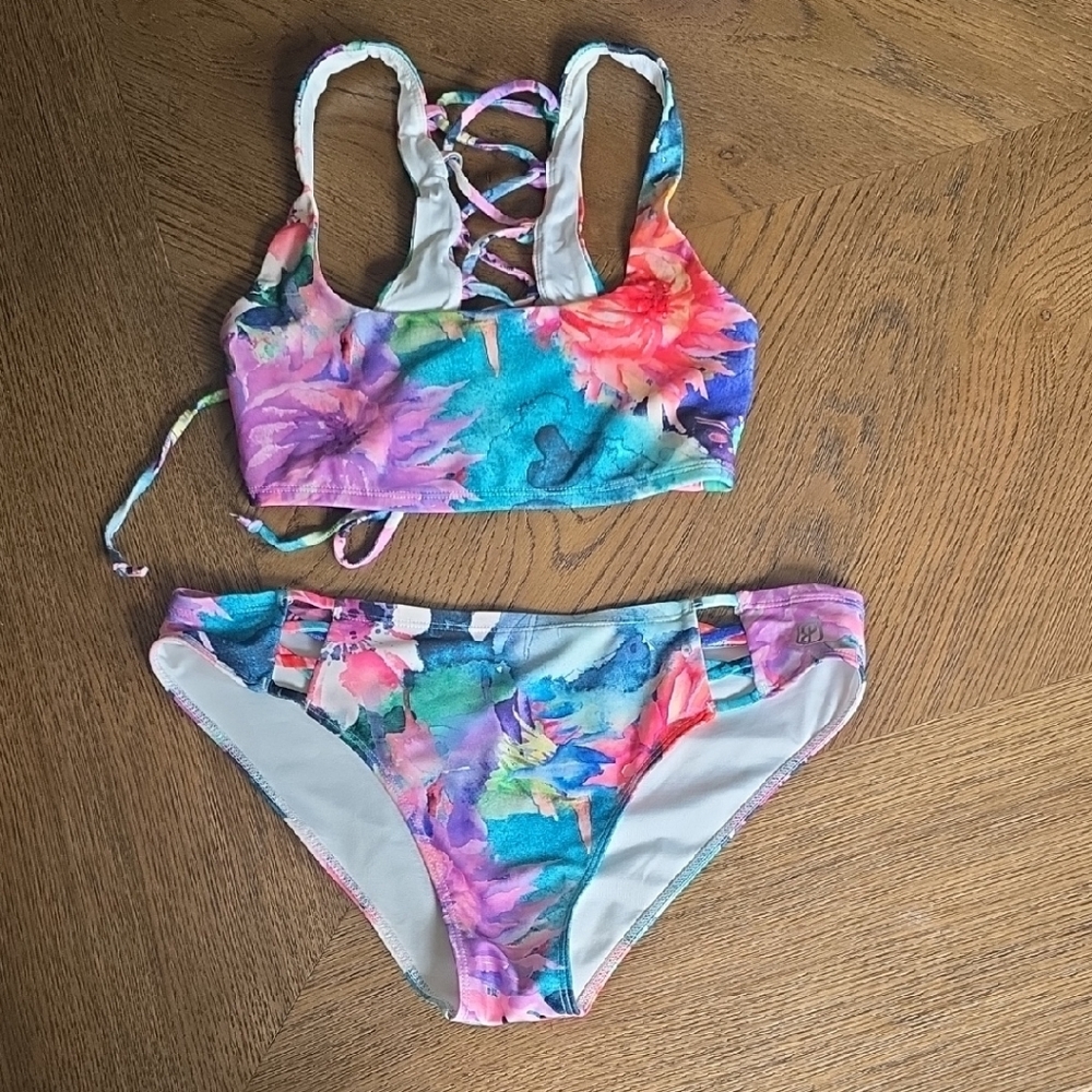 Born Primitive Blue and Pink Bikini Swimwear